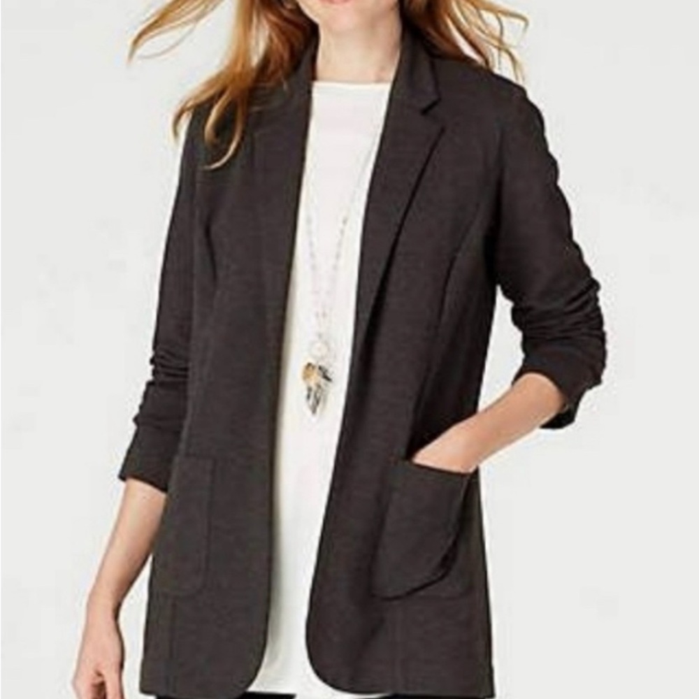 J.Jill Charcoal Blazer